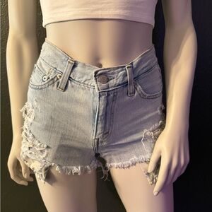 Denim shorts